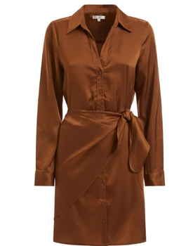 GUESS Sukienka Koszulowa Satyna W2BK83WF1T2-G1BO