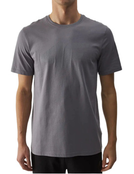 Koszulka męska t-shirt bawełniany 4F szary regular okrągły dekolt S