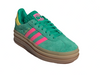 Buty sportowe damskie ADIDAS GAZELLE BOLD JH9668 zielone zamszowe 38 EU