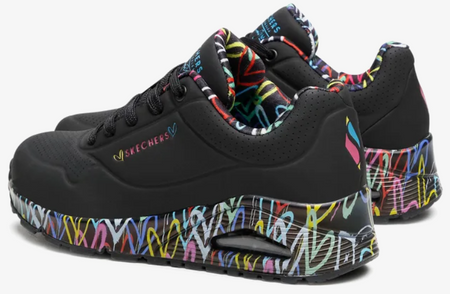 Skechers Buty Damskie Sneakersy Uno - Loving Czarne 36,5 EU