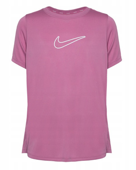 Koszulka z krótkim rękawem dziecięca Nike One Fitted różowa rozm. XS