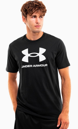 Koszulka męska t-shirt Under Armour Sportstyle Logo Update SS czarna L