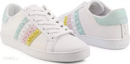 GUESS Trampki Damskie JACOBB FL6JCBLEA12-WHLBL