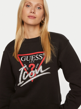 Bluza damska GUESS CN ICON SWEATSHIRT czarna XS