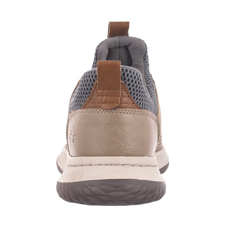 Buty sneakersy męskie Skechers Delson Camben wygodne brązowe 40 EU