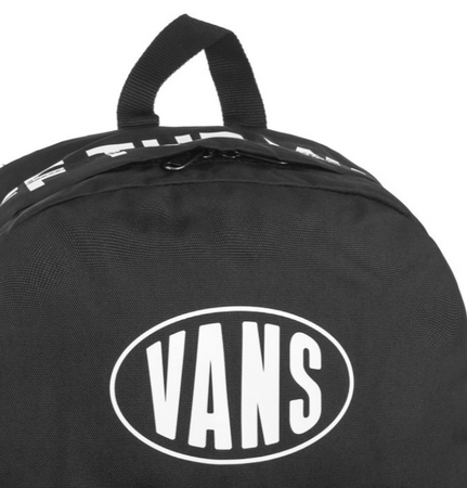 Vans Plecak Szkolny Old Skool Backpack Black/White z Logo