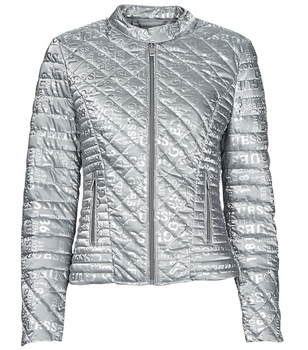 Kurtka damska puchowa Guess NEW VONA JACKET w szarym odcieniu ciepła S