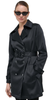 Płaszcz przejściowy dwurzędowy damski GUESS LUANA W4RL08WFJ02 czarny XS
