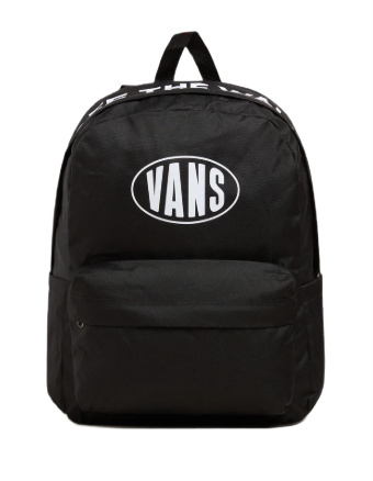 Vans Plecak Szkolny Old Skool Backpack Black/White z Logo