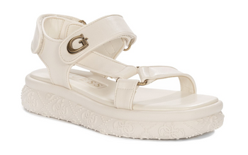 Guess Alibi Damskie Sandały Na Platformie Beżowe FLJLANELE03-CREAM 37 EU