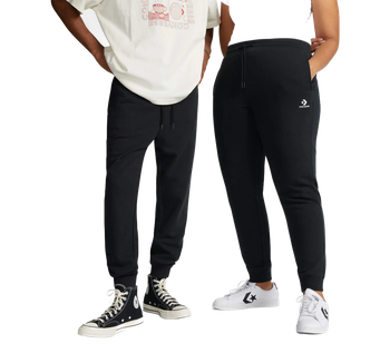 Converse Spodnie dresowe Unisex Core czarne Regular Fit 10023873-A04