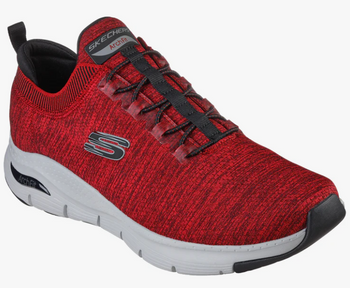 Skechers Buty Męskie Sportowe Arch Fit Czerwone 42,5 EU