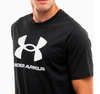 Koszulka męska t-shirt Under Armour Sportstyle Logo Update SS czarna L
