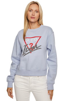 Bluza damska GUESS CN ICON SWEATSHIRT niebieska XS