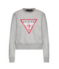 Bluza dresowa damska Guess CN Original Fleece bawełniana szara z logo XS