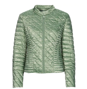 Kurtka damska puchowa Guess NEW VONA JACKET w zielonym odcieniu ciepła S