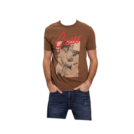 GUESS T-shirt Męski ICONIC PHOTO M2BI0SKA260-F1Y6