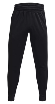 Spodnie dresowe męskie Under Armour Fleece Joggers czarne bawełniane S