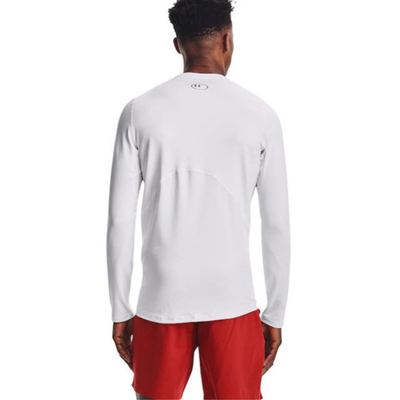 Koszulka z długim rękawem męska UA CG Armour Fitted Crew biała XXL