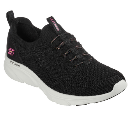 Skechers Buty Damskie D'Lux Comfort Bonus Prize 104335-BKW