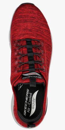 Skechers Buty Męskie Sportowe Arch Fit Czerwone 41 EU