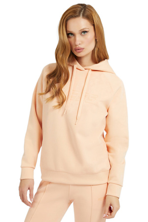 Bluza damska z kapturem GUESS EUPHEMIA HOODED SWEA beżowa S
