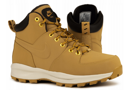 Buty męskie zimowe NIKE MANOA Leather brązowe wygodne 44 EU