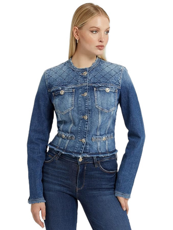 Kurtka Damska Jeansowa Guess Layla W3RN28D4H77-ENLD Niebieska XS