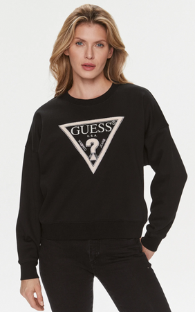 Bluza damska bez kaptura GUESS CN PONY HAIR W4RQ13KC5H2 czarna XS