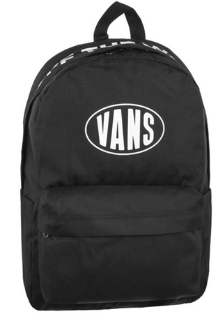 Vans Plecak Szkolny Old Skool Backpack Black/White z Logo