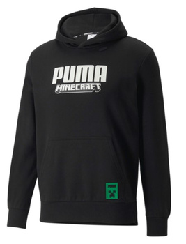 Bluza Męska z Kapturem Puma PUMA x MINECRAFT Hoodie Puma Black Czarna S