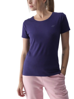 Koszulka damska bawełniana 4F TSHIRT F1845 granat luźny krój na codzień XS