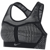 Nike Biustonosz Damski Sportowy FE/NOM Flyknit Bra czarno-szary XS