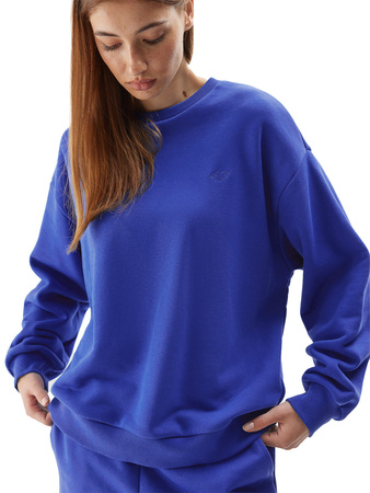 4F Bluza dresowa uniwersalna uniseks oversize niebieska kobalt XS