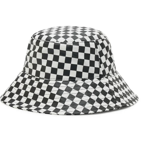 Vans Kapelusz Unisex Bucket Level Up czarno-biały bawełniany S/M