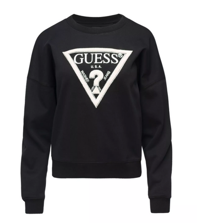 Bluza damska bez kaptura GUESS CN PONY HAIR W4RQ13KC5H2 czarna XS