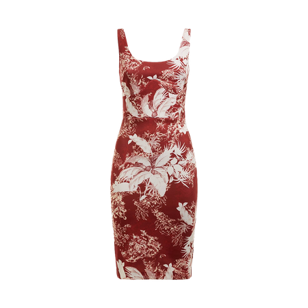 GUESS Sukienka kwiatowy print bodycon W2BK0CK9UN2-P51T