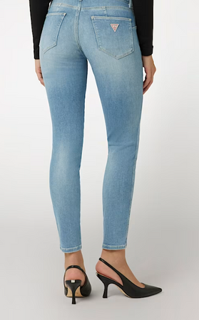 Spodnie denimowe fason skinny model GUESS CURVE X niebieskie rozm. 26
