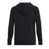 Bluza z kapturem damska Under Armour Rival Fleece czarna bawełniana logo XS