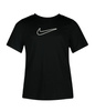 Koszulka z krótkim rękawem dziecięca Nike One Fitted czarna rozm. M