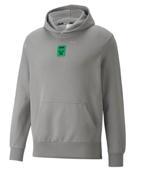 Bluza Męska z Kapturem Puma PUMA x MINECRAFT Hoodie Griffin Szara S