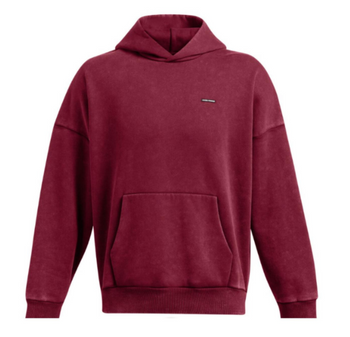 Bluza dresowa męska Under Armour UA Icon HWT Flc Wash OS Hood czerwona S
