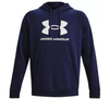 Bluza męska z kapturen Under Armour Rival Fleece Logo HD-BLK granatowa XXL