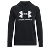 Bluza z kapturem damska Under Armour Rival Fleece czarna bawełniana logo XS