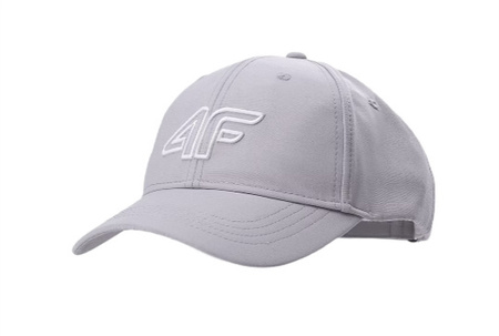 Czapka z daszkiem unisex 4F U314 bejsbolówka szara regulowana S/M