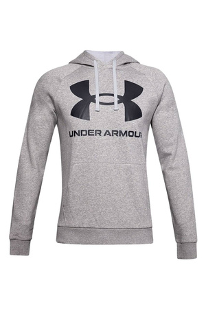 Under Armour Bluza Męska z kapturem kangurka regulowany kaptur szara M