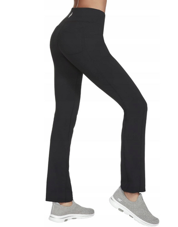 Spodnie dresowe damskie Skechers Gowalk Pant II dzwony czarne S