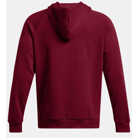 Bluza męska z kapturem Under Armour Rival Fleece Hoodie czerwona XXL