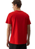 Koszulka męska t-shirt bawełniany 4F czerwony regular okrągły dekolt S