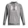 Bluza męska z kapturen Under Armour Rival Fleece Logo HD-BLK szara XL